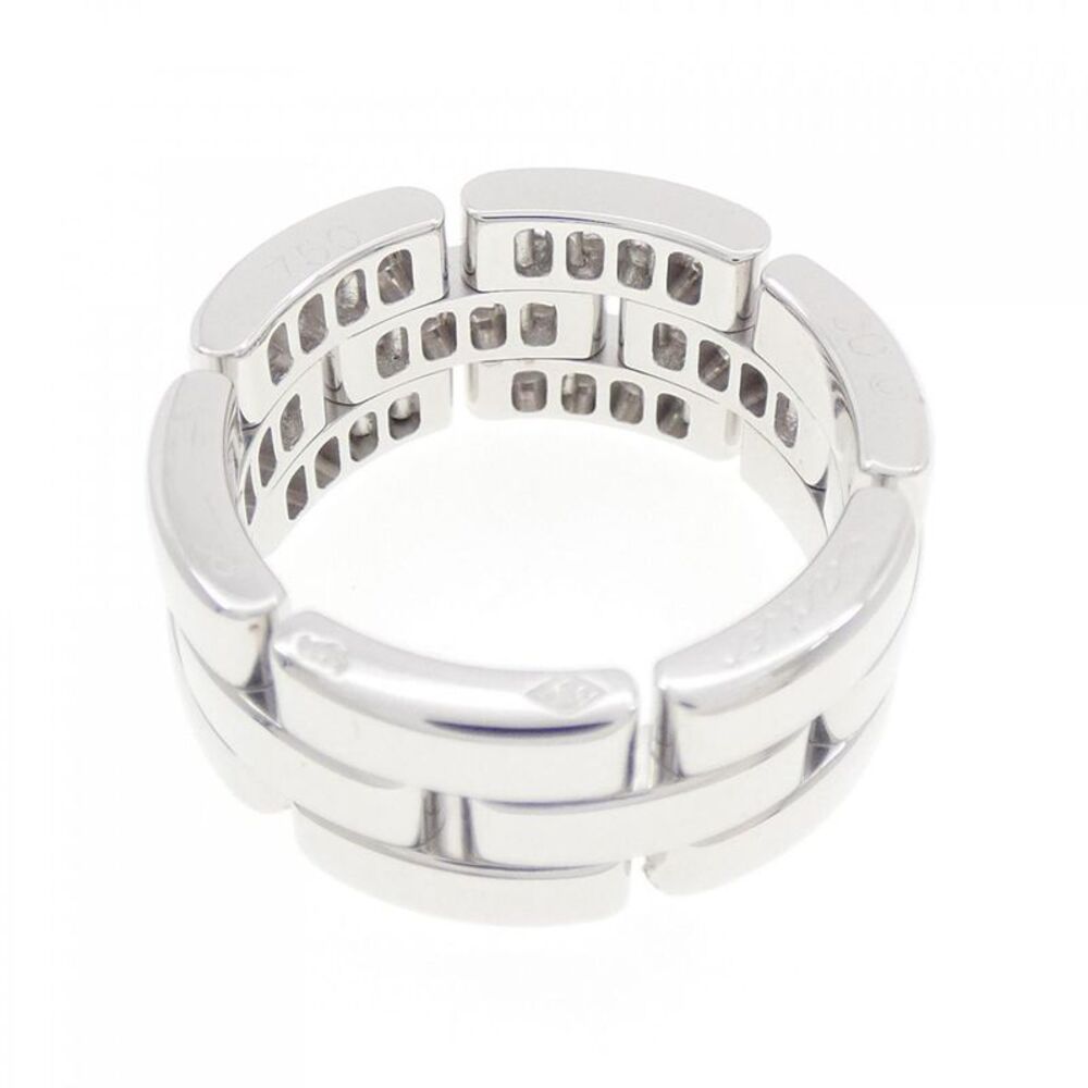 Cartier Maillon Panthère Au750 White Gold Diamond Ring Size 9.5 - Picture 3 of 5